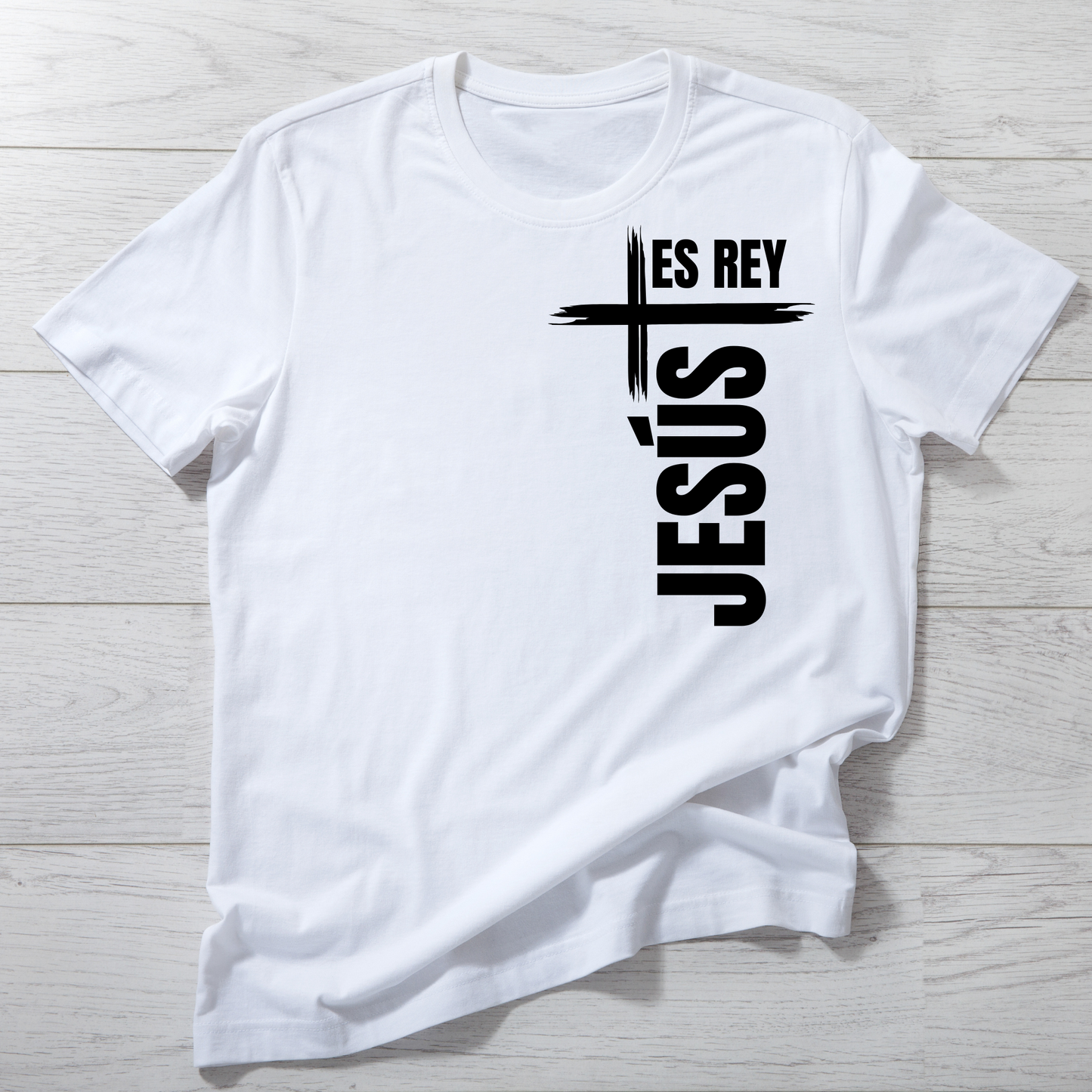 Tshirt Jesús es Rey Camisas Cristianas