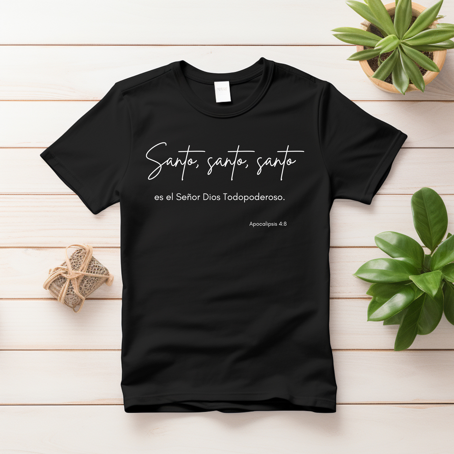 Tshirt Santo, Santo, Santo Camisas Cristianas