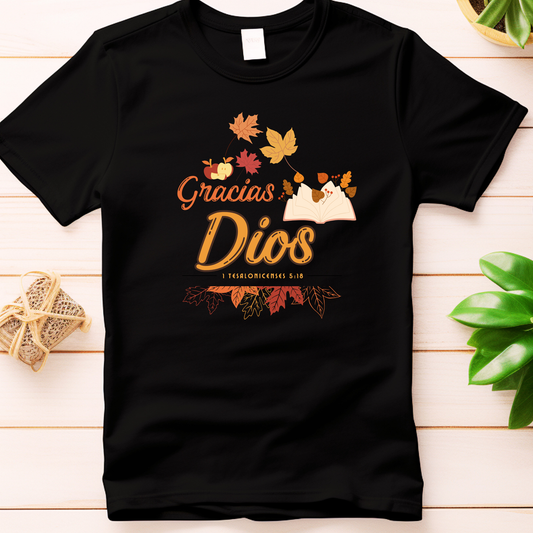 Tshirt "Gracias Dios" Camisas Cristianas